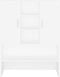 vidaXL - Wasmachinekast - 70,5x25,5x90 - cm - wit