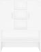 vidaXL - Wasmachinekast - 70,5x25,5x90 - cm - wit