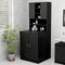vidaXL - Wasmachinekast - 70,5x25,5x90 - cm - zwart