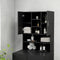 vidaXL - Wasmachinekast - 70,5x25,5x90 - cm - zwart