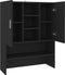 vidaXL - Wasmachinekast - 70,5x25,5x90 - cm - zwart