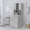 vidaXL - Wasmachinekast - 71x71,5x91,5 - cm - betongrijs