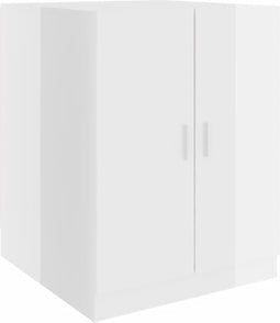 vidaXL - Wasmachinekast - 71x71,5x91,5 - cm - hoogglans - wit
