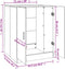 vidaXL - Wasmachinekast - 71x71,5x91,5 - cm - wit