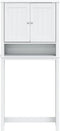 vidaXL - Wasmachinekast - BERG - 76x27x164,5 - cm - massief - hout - wit