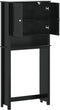 vidaXL - Wasmachinekast - BERG - 76x27x164,5 - cm - massief - hout - zwart