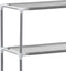 vidaXL - Wasmachinerek - 2-laags - 69x28x143 - cm - ijzer - grijs