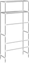 vidaXL - Wasmachinerek - 2-laags - 69x28x143 - cm - ijzer - grijs