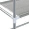 vidaXL - Wasmachinerek - 2-laags - 69x28x143 - cm - ijzer - grijs