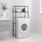 vidaXL - Wasmachinerek - 2-laags - 69x28x143 - cm - ijzer - zwart
