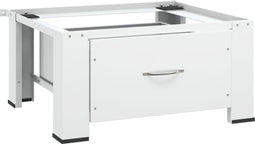 vidaXL - Wasmachineverhoger - met - lade - wit