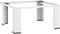 vidaXL - Wasmachineverhoger - met - lade - wit