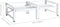 vidaXL - Wasmachineverhoger - met - lade - wit