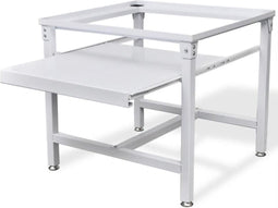 vidaXL - Wasmachineverhoger - met - uittrekbaar - schap - wit