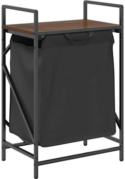 vidaXL - Wasmand - 1 - vak - met - plank - bruin - eikenkleurig