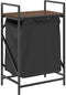 vidaXL - Wasmand - 1 - vak - met - plank - bruin - eikenkleurig