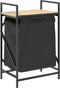 vidaXL - Wasmand - 1 - vak - met - plank - sonoma - eikenkleurig