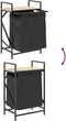 vidaXL - Wasmand - 1 - vak - met - plank - sonoma - eikenkleurig