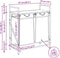 vidaXL - Wasmand - 2 - vakken - met - plank - bruin - eikenkleurig
