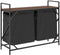 vidaXL - Wasmand - 2 - vakken - met - plank - bruin - eikenkleurig
