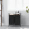 vidaXL - Wasmand - 2 - vakken - met - plank - bruin - eikenkleurig