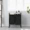 vidaXL - Wasmand - 2 - vakken - met - planken - bruin - eikenkleurig
