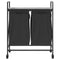 vidaXL - Wasmand - 2 - vakken - met - planken - grijs - sonoma - eiken