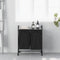 vidaXL - Wasmand - 2 - vakken - met - planken - grijs - sonoma - eiken