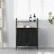 vidaXL - Wasmand - 2 - vakken - met - planken - sonoma - eikenkleurig