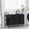 vidaXL - Wasmand - 3 - vakken - met - plank - grijs - sonoma - eiken