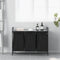 vidaXL - Wasmand - 3 - vakken - met - plank - grijs - sonoma - eiken