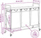 vidaXL - Wasmand - 3 - vakken - met - planken - gerookt - eikenkleurig