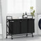 vidaXL - Wasmand - 3 - vakken - met - planken - grijs - sonoma - eiken