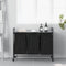 vidaXL - Wasmand - 3 - vakken - met - planken - grijs - sonoma - eiken