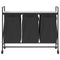 vidaXL - Wasmand - 3 - vakken - met - planken - grijs - sonoma - eiken