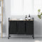 vidaXL - Wasmand - 3 - vakken - met - planken - sonoma - eikenkleurig
