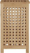 vidaXL - Wasmand - 35x25x60 - cm - massief - teakhout