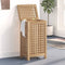 vidaXL - Wasmand - 35x25x60 - cm - massief - teakhout
