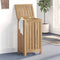 vidaXL - Wasmand - 35x25x60 - cm - massief - teakhout