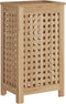 vidaXL - Wasmand - 35x25x60 - cm - massief - teakhout