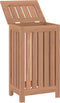 vidaXL - Wasmand - 35x25x60 - cm - massief - teakhout