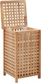 vidaXL - Wasmand - 39x39x65 - cm - massief - walnotenhout