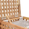 vidaXL - Wasmand - 39x39x65 - cm - massief - walnotenhout