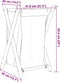 vidaXL - Wasmand - 41,5x36x63,5 - cm - bamboe - crèmewit