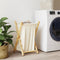vidaXL - Wasmand - 41,5x36x63,5 - cm - bamboe - crèmewit