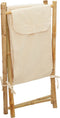 vidaXL - Wasmand - 41,5x36x63,5 - cm - bamboe - crèmewit