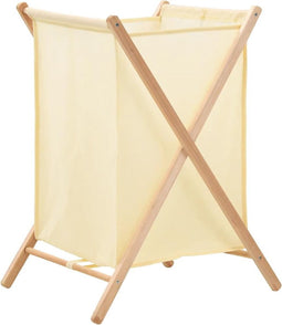 vidaXL - Wasmand - 42x41x64 - cm - cederhout - en - stof - beige