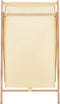 vidaXL - Wasmand - 42x41x64 - cm - cederhout - en - stof - beige