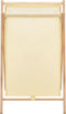 vidaXL - Wasmand - 42x41x64 - cm - cederhout - en - stof - beige