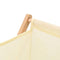 vidaXL - Wasmand - 42x41x64 - cm - cederhout - en - stof - beige